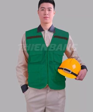 ao gile phan quang xanh la cay