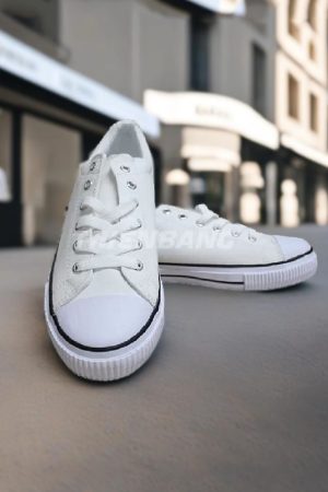 Giày vải bảo hộ trắng