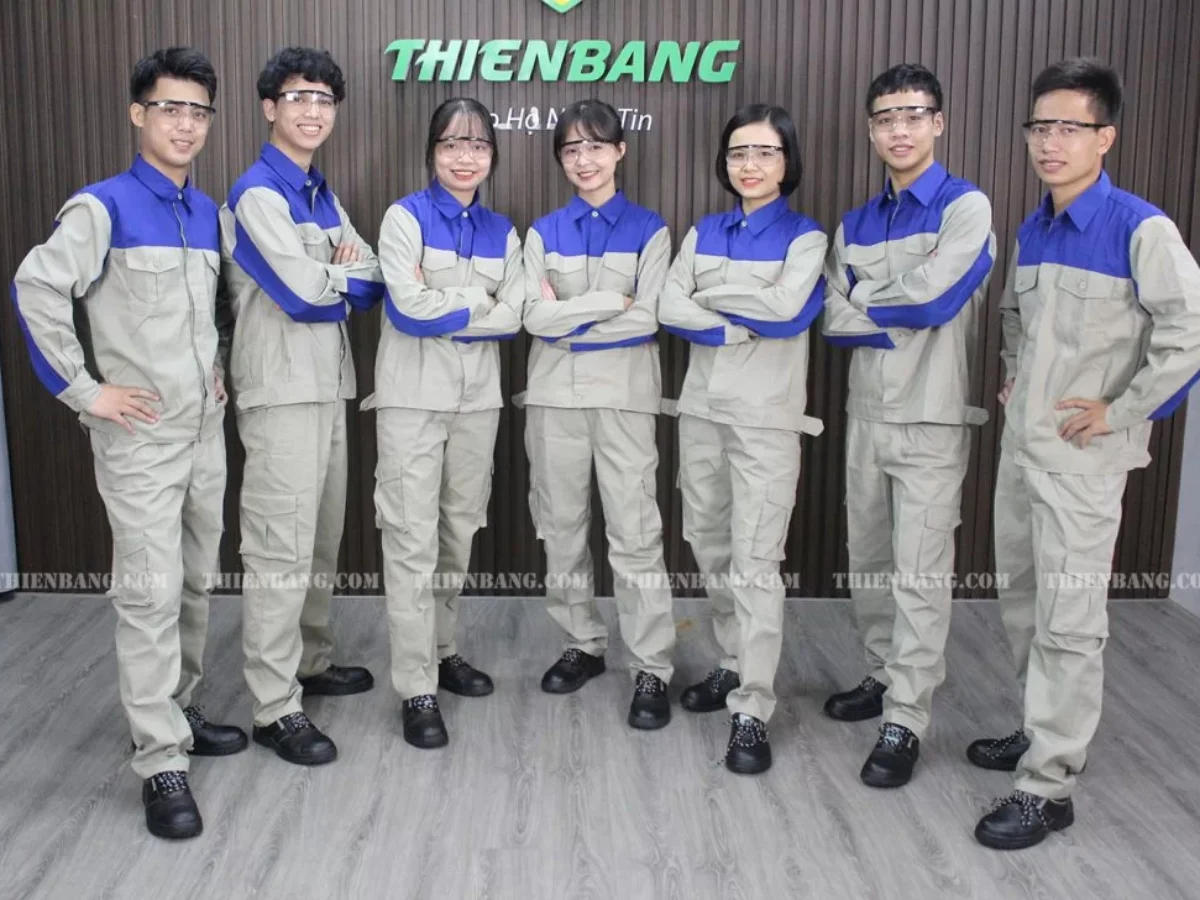 Xưởng may đồng phục bảo hộ SLL tại Thuận An - Bình Dương