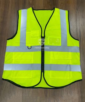 Áo phản quang xanh chuối 5cm