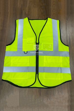 Áo phản quang xanh chuối 5cm