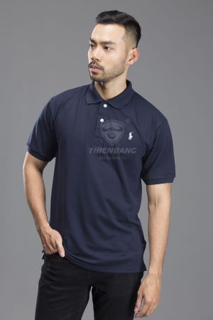 Áo phông Polo xanh than