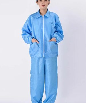 Quần áo phòng sạch rời khóa kéo