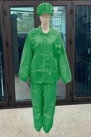 Quần áo phòng sạch liền thân rời mũ