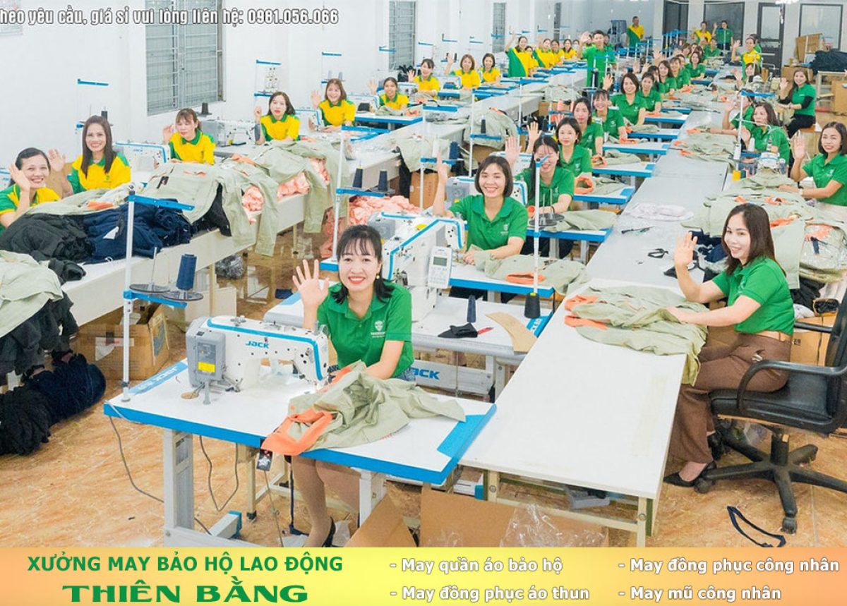 May bảo hộ lao động đẹp theo yêu cầu tại Hà Nội